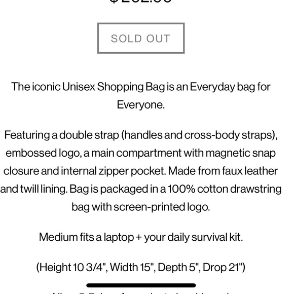 Telfar Medium Shopping Bag Black - Picture 2 of 6